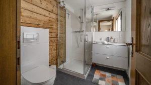 d'Alpen Apartments – Edelweiß Apartment – WC und Dusche