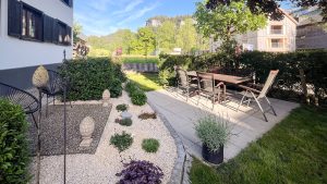 d'Alpen Apartments – Garten